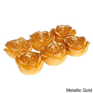 Metallic Rose Floating Candles (case Of 144)