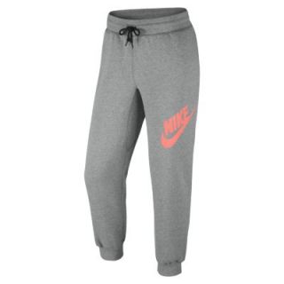 Nike AW77 Fleece Logo 26 Cuffed Mens Pants   Dark Grey Heather