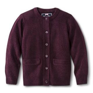 French Toast Girls School Uniform Knit Cardigan Sweater   Burgundy 6X
