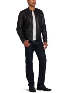 Calvin Klein Jeans Men's Liquid Metal Biker Jacket, Gunmetal, Small at  Mens Clothing store