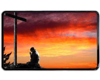 Man praying at cross christian Kindle Fire snap on Case / Cover for Sides / Back of Kindle Fire