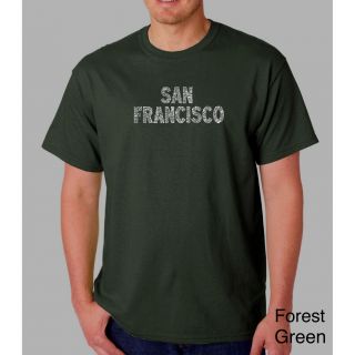 Los Angeles Pop Art Los Angeles Pop Art Mens San Francisco T shirt Green Size 3XL