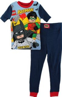 LEGO Batman "Batman & Robin" Navy Young Boys Pajamas PJs Set Size 4 10 (6) Pants Pajamas Sets Clothing