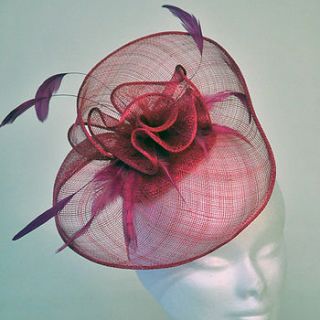 sinamay disc fascinator by eureka and nash