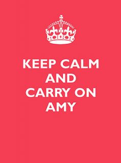 personalised 'keep calm and carry on' poster by mixpixie