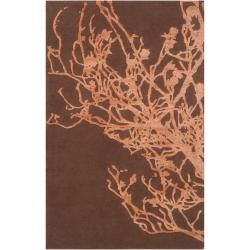 Candice Olson Hand tufted Brown Versailles Bobrownical Rug (5 X 8)