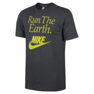 Nike Run the Earth Mens T Shirt   Anthracite
