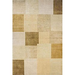 Hand knotted Tuscany Ivory Wool Rug (39 X 59)