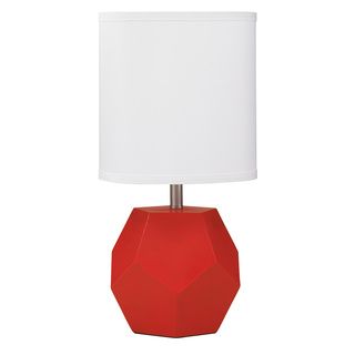 Signature Designs By Ashley Red Rizpah Polyester Table Lamp