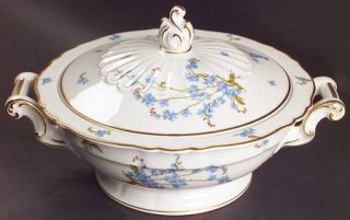 Haviland Montmery (Forget Me Nots) Round Covered Vegetable, Fine China Dinnerwar