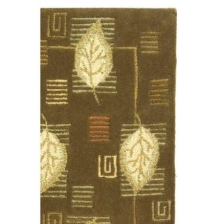 Handmade Foliage Sage Wool Runner (2'6 x 8') Safavieh Runner Rugs
