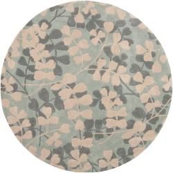 Hand tufted Green Hillsborough East Rug (8 Round)