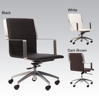Trump Leatherette Adjustable Height Swivel Office Chair
