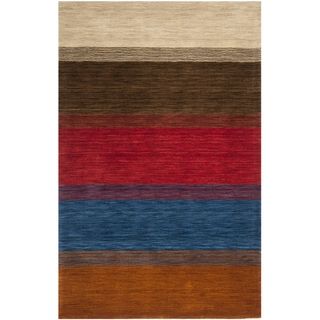 Casual Safavieh Handmade Himalayan Gabeh Stripe Wool Rug