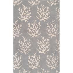 Somerset Bay Hand tufted Bacelot Bay Grey Beach Inspired Transitional Wool Rug (8 X 11)