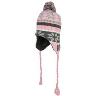NCAA Top of the World Michigan Wolverines Women's Snowy Knit Beanie   Pink/Gray Clothing