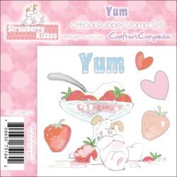Crafters Companion Strawberry Kisses Yum EZmount Cling Stamp Set