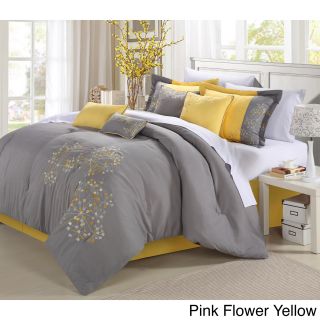 Floral 8 piece Comforter Set