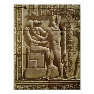 Relief of Sobek and Ptolemy VI Philometor Posters