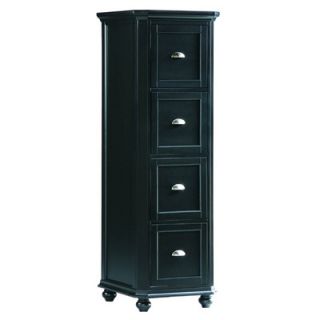 Woodbridge Home Designs 8891 Series 4 Drawer File Cabinet 8891 4 Finish Black