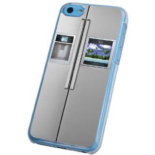 Iphone 5C Funky front of fridge look Design Case/Back cover Metal and Hard Plastic Case Cell Phones & Accessories