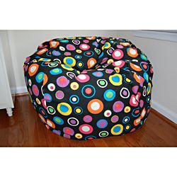 Ahh Products 36 inch Wide Bubbly Jelly Bean Cotton Washable Bean Bag Chair