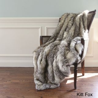 Wild Mannered Luxury Long Hair Faux Fur 58x60 Lap Throw