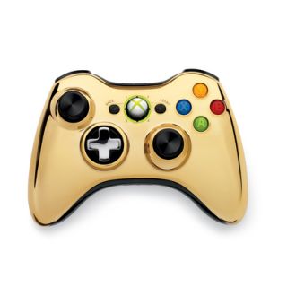 Xbox 360 Wireless Controller   Gold Chrome (Xbox