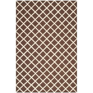 Safavieh Handmade Cambridge Moroccan Dark Brown Wool Area Rug (8 X 10)