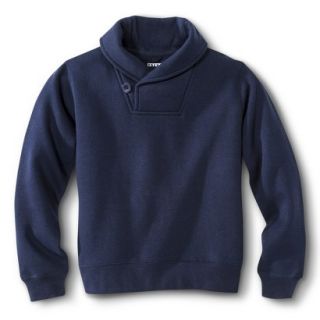 French Toast Boys School Uniform Shawl Collar Pullover Sweater   Navy 5