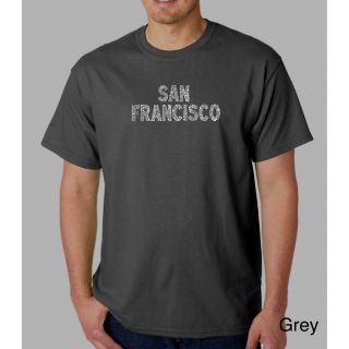 Los Angeles Pop Art Los Angeles Pop Art Mens San Francisco T shirt Grey Size 3XL