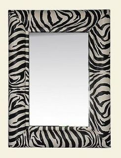 zebra print mirror by foxbat living + fashion