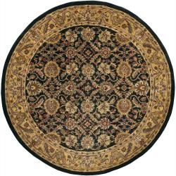 Hand tufted Traditional Mandara New Zealand Wool Area Rug (79 Round)