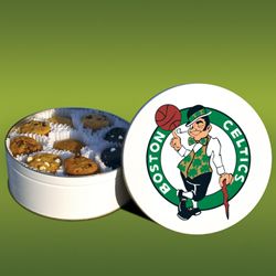 Mrs. Fields Boston Celtics 48 Nibbler Cookies Tin