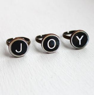 replica typewriter key ring by candidate