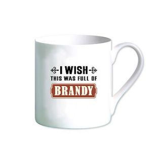 'typsey turvey' brandy mug by loveday designs