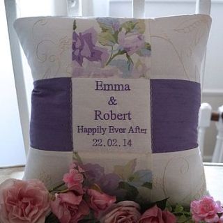 wedding cushion   'happily ever after' by tuppenny house designs