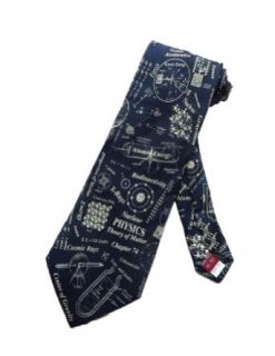 Museum Artifacts Mens Nuclear Physics Science Necktie   Blue   One Size Neck Tie Clothing