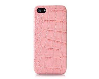Krokodil Series iPhone 5 and 5S Leather Case   Pink Cell Phones & Accessories