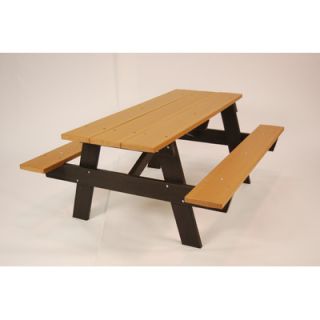 Frog Furnishings Recycled Plastic A Frame Picnic Table