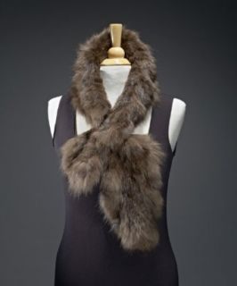 Knit Sable Fur Scarf