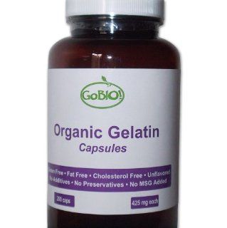 Organic Gelatin Powder Capsules   200 caps/425mg Health & Personal Care