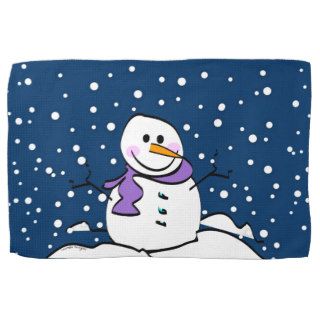 Winter Snowman Towels
