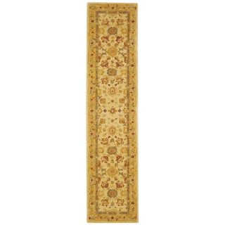 Handmade Heirloom Ivory/ Gold Wool Runner (2'3 x 10') Safavieh Runner Rugs