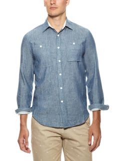 Double Faced Chambray Work Shirt by Barque
