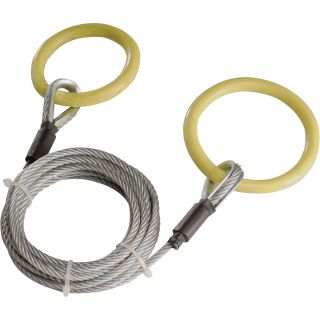 TimberTuff Tools Log Choker Cable with Tow Ring — 3/16in. x 10ft., Model# TMW-38  Log Skidding