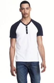 Armani Exchange Mens Contrast Pique Henley at  Mens Clothing store