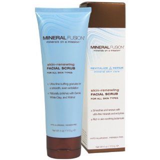 Mineral Fusion Natural Brands Skin Renewing Facial Scrub  Massage Oils  Beauty