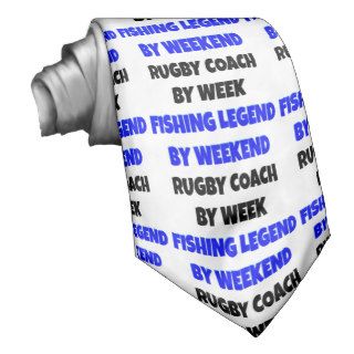 Fishing Legend Rugby Coach Neck Tie