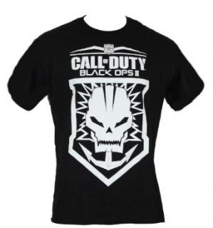Call of Duty Black Ops 2 Mens T Shirt   Skull Anchor Logo Patch Image Clothing